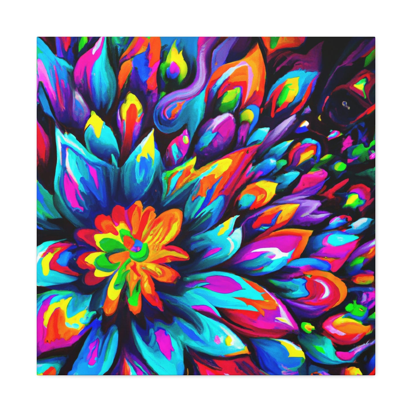 "Psychedelic Bloom" - Canvas