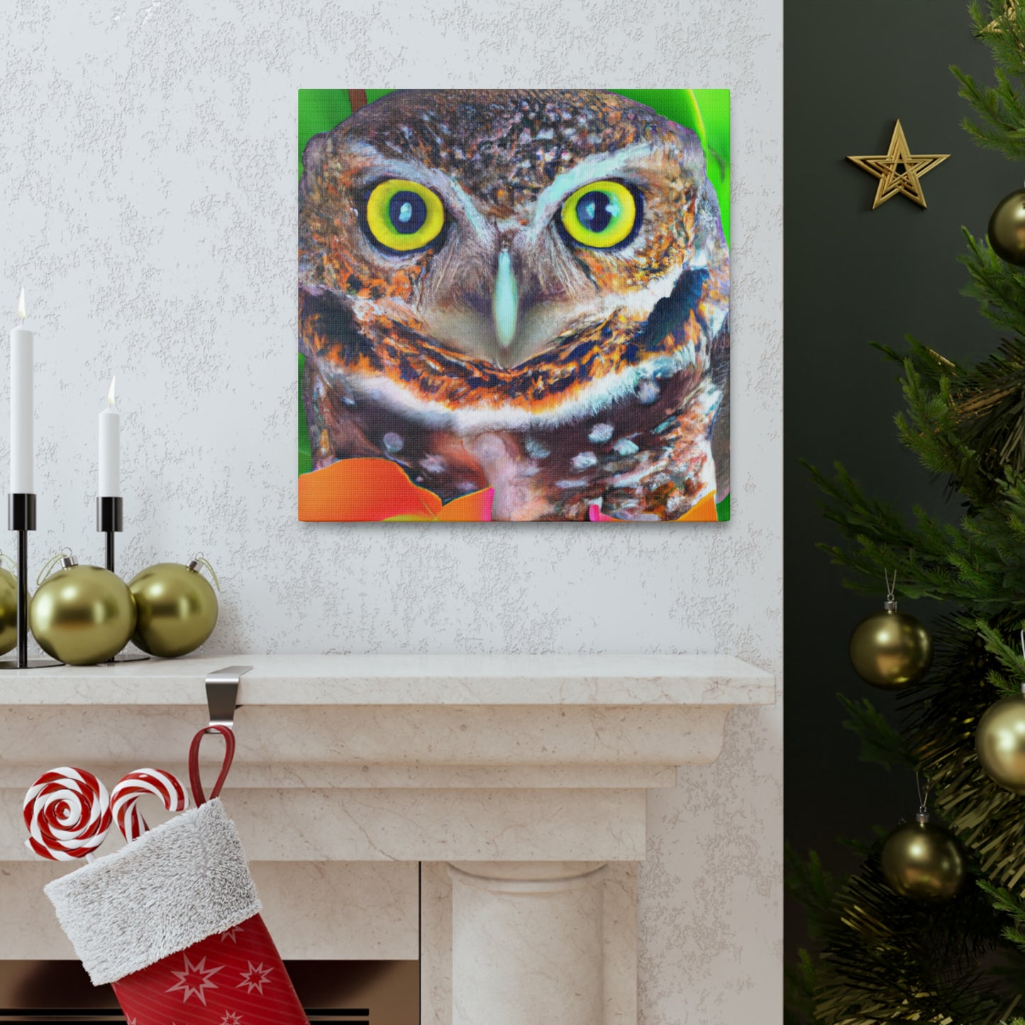 Owl Splendor. - Canvas