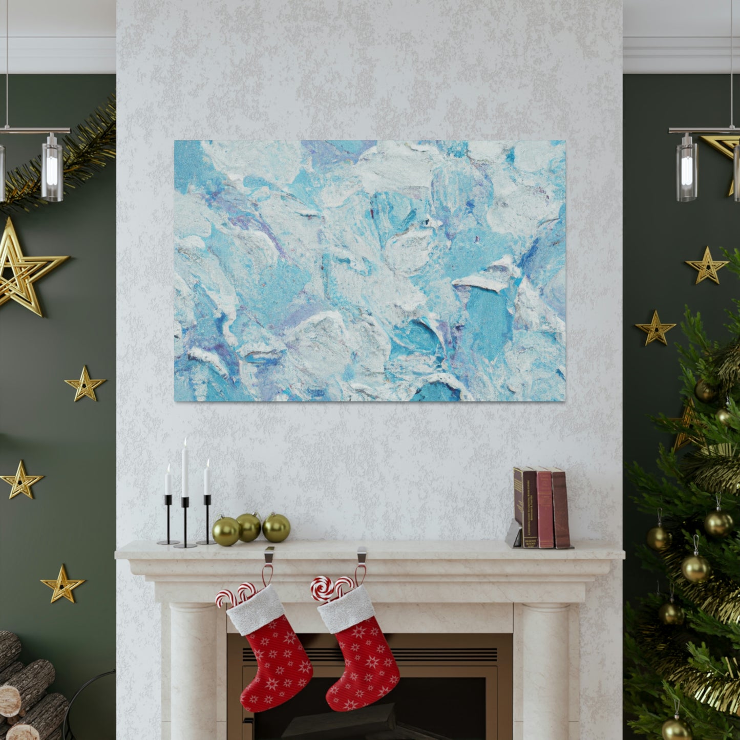 "Aqua Lace" - Canvas
