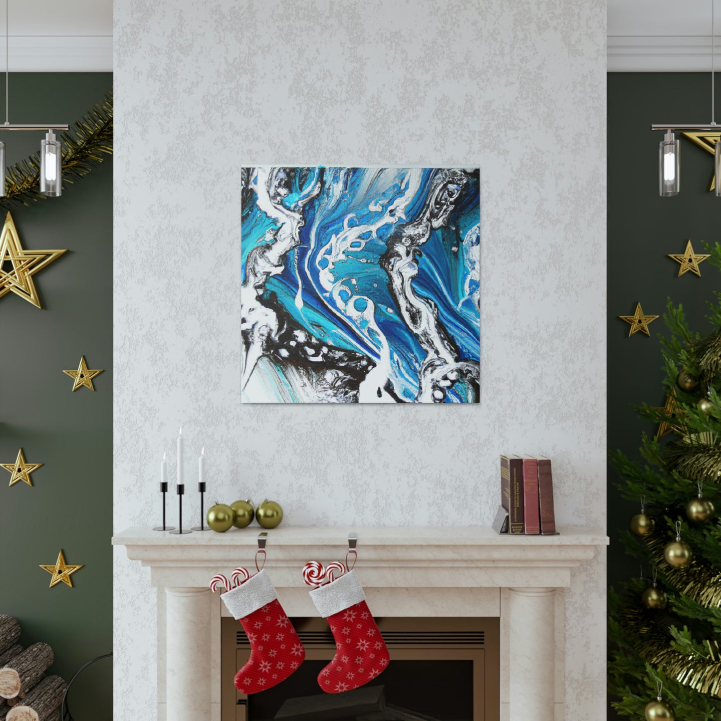 Blue Splendor. - Canvas