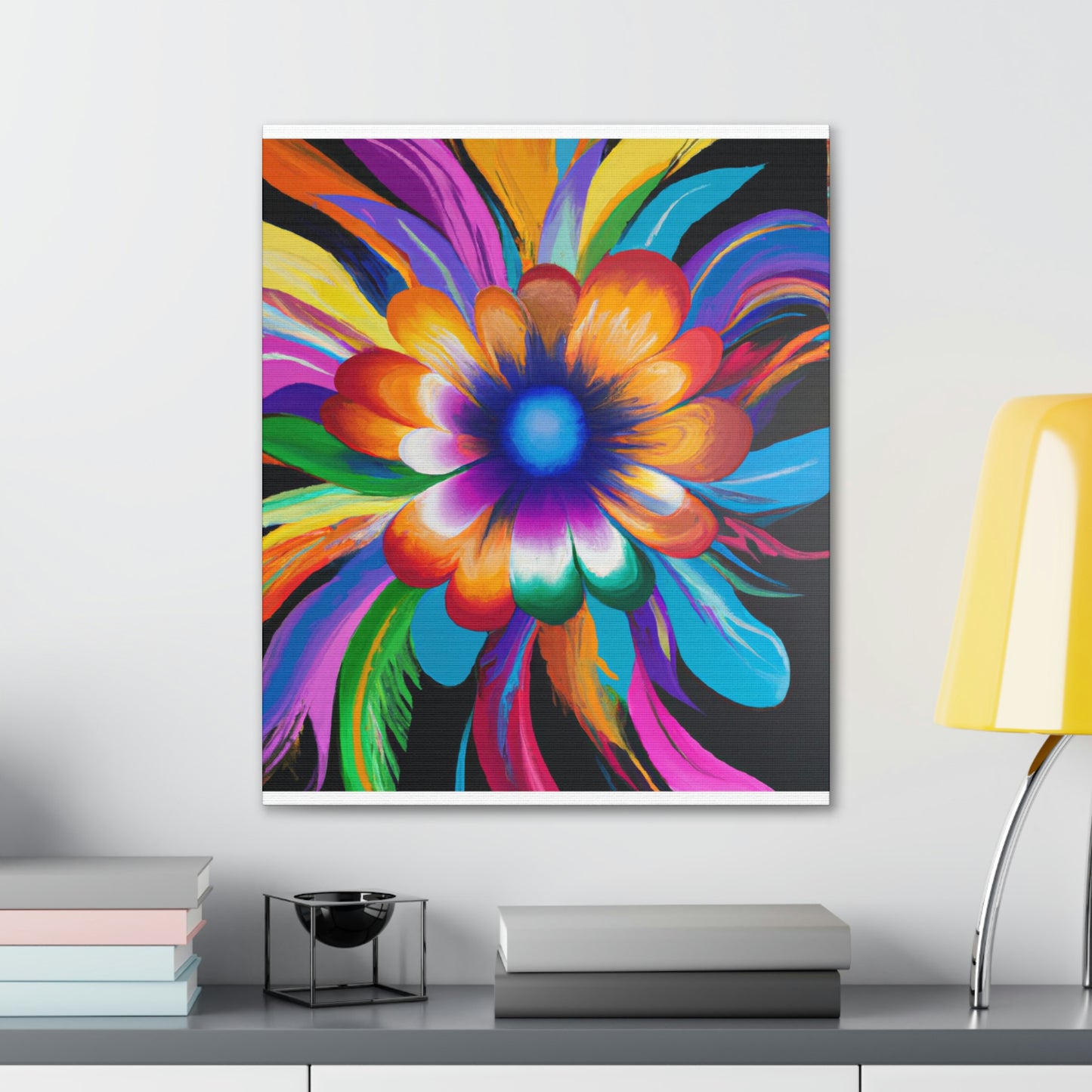Psychedelic Bloom. - Canvas