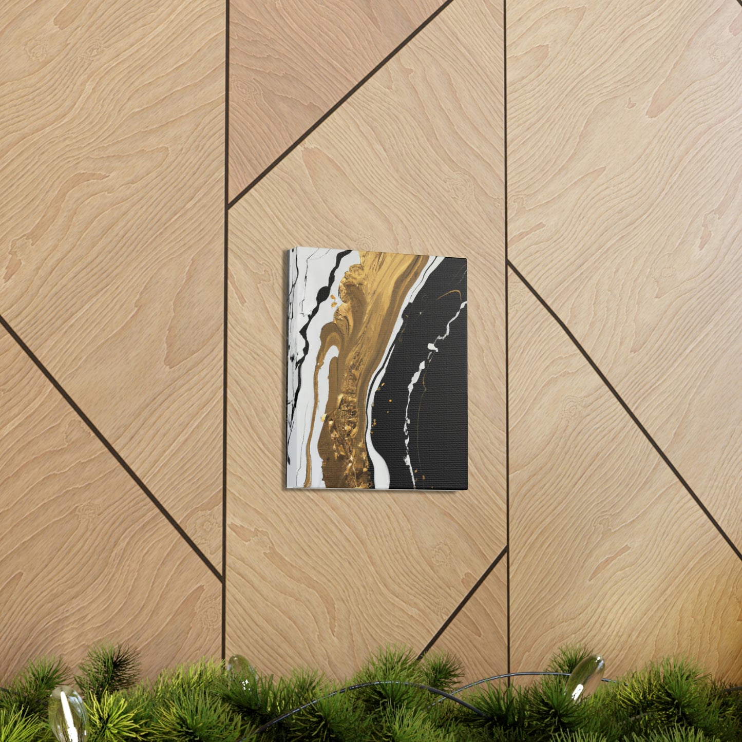 Golden Flow Fusion - Canvas