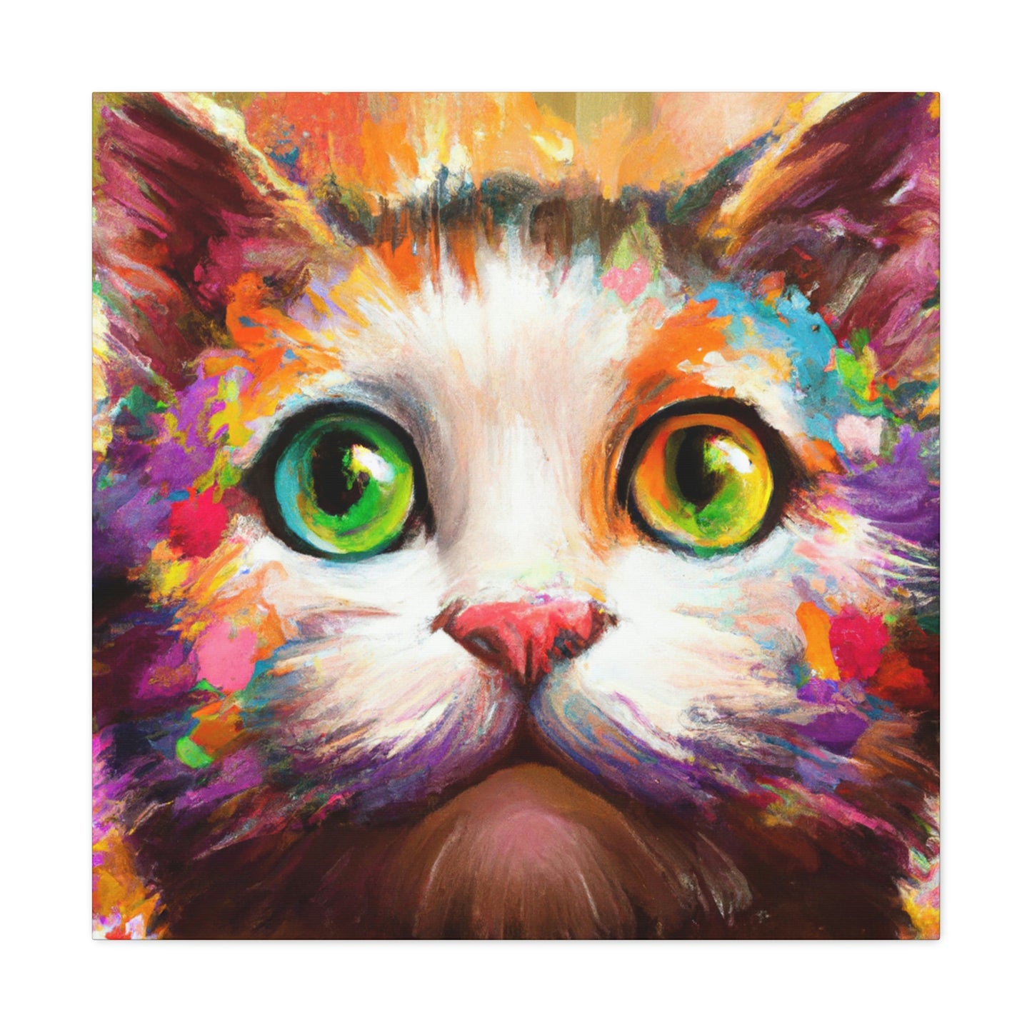 Feline Floral - Canvas