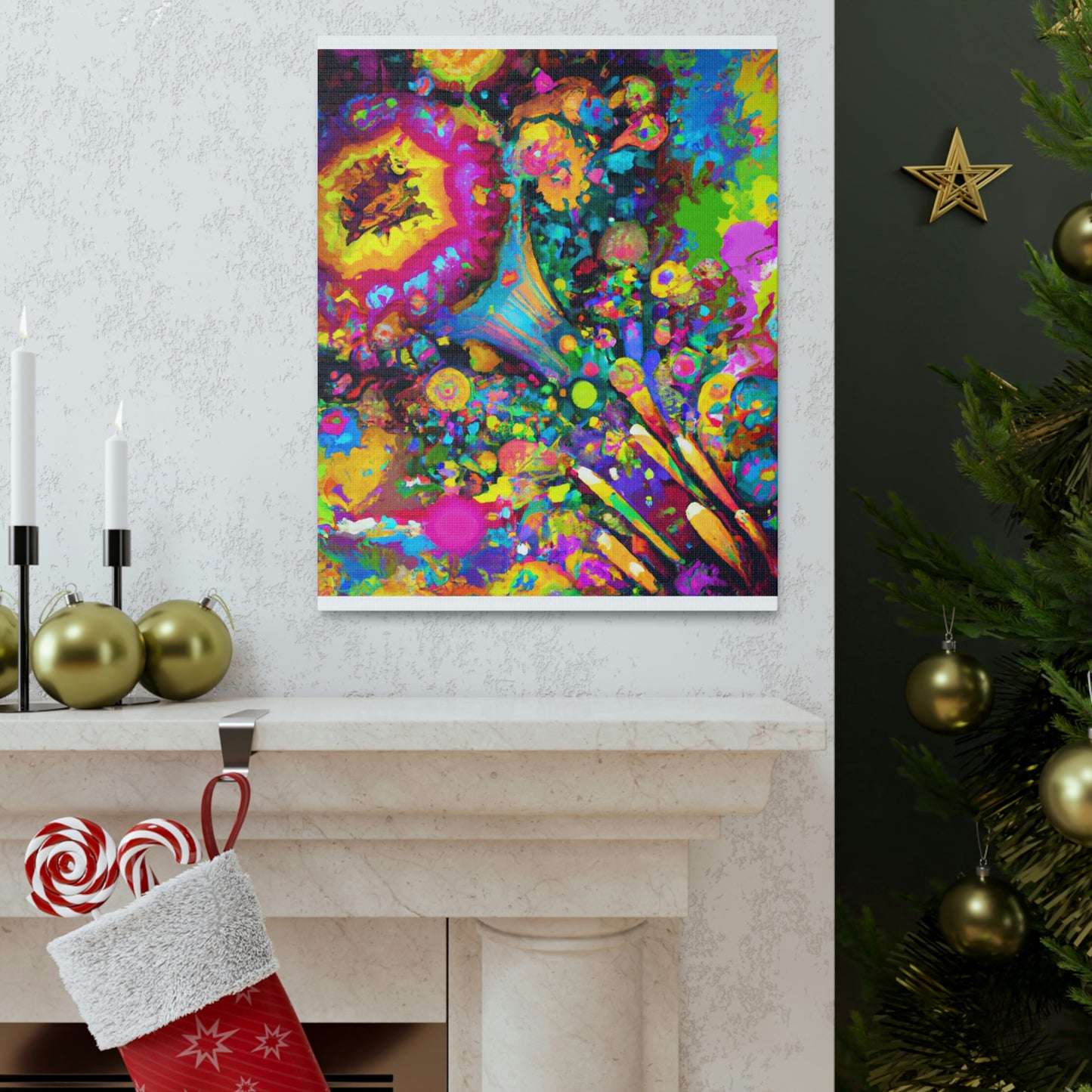 "Psychedelic Bloom" - Canvas