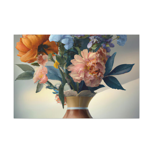 Blooming Floral Splendor. - Canvas