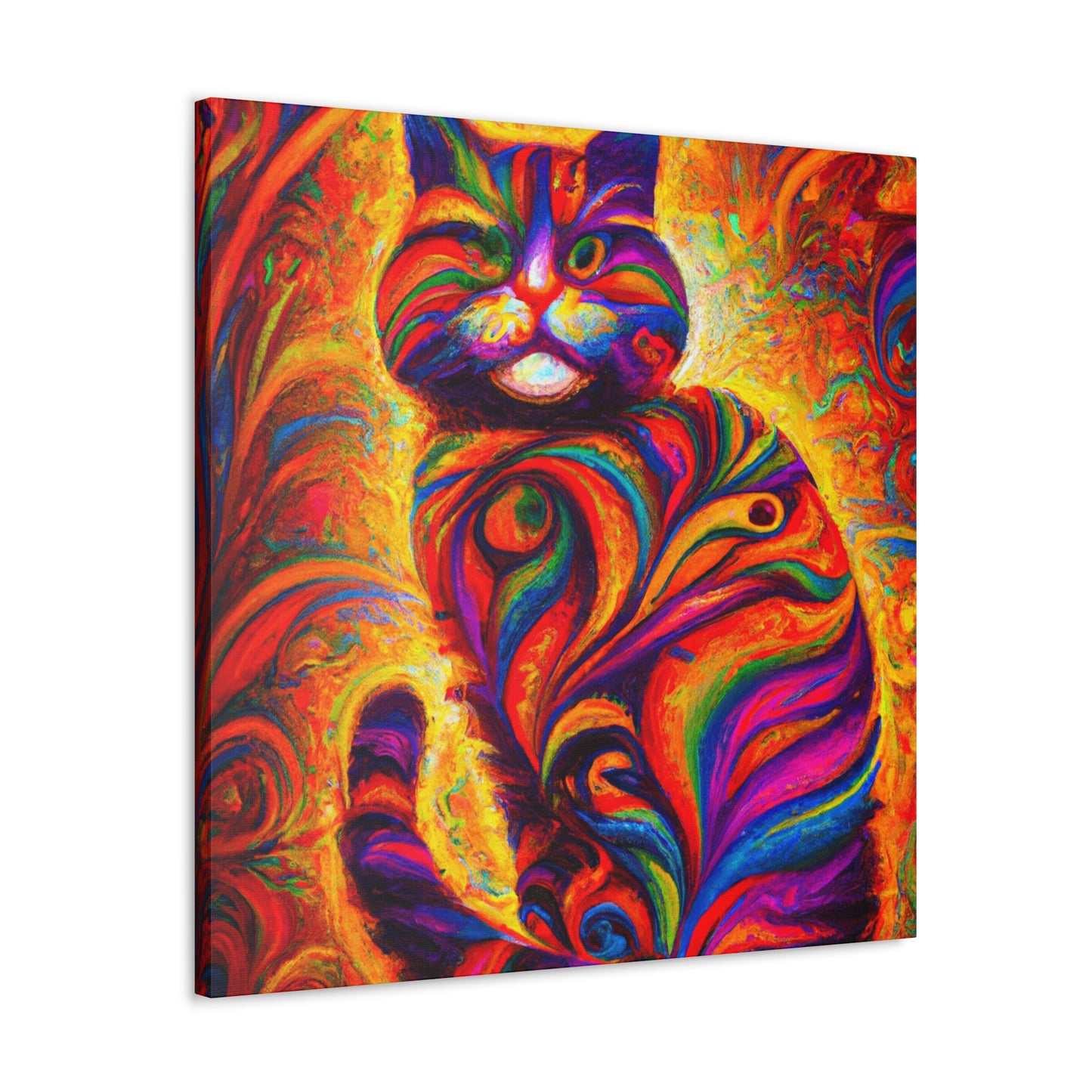Feline Floral - Canvas