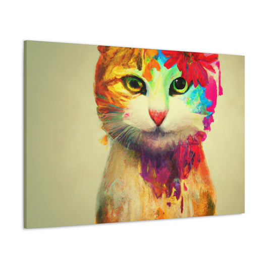 Flower Cat - Canvas