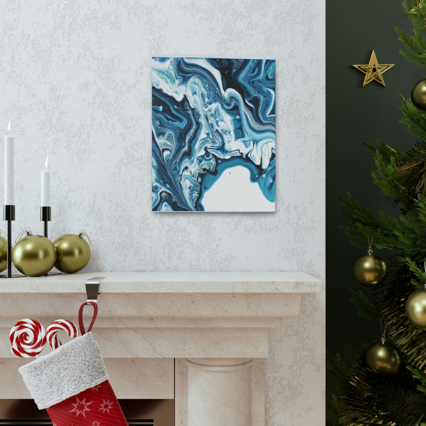 "Blue Harmony". - Canvas