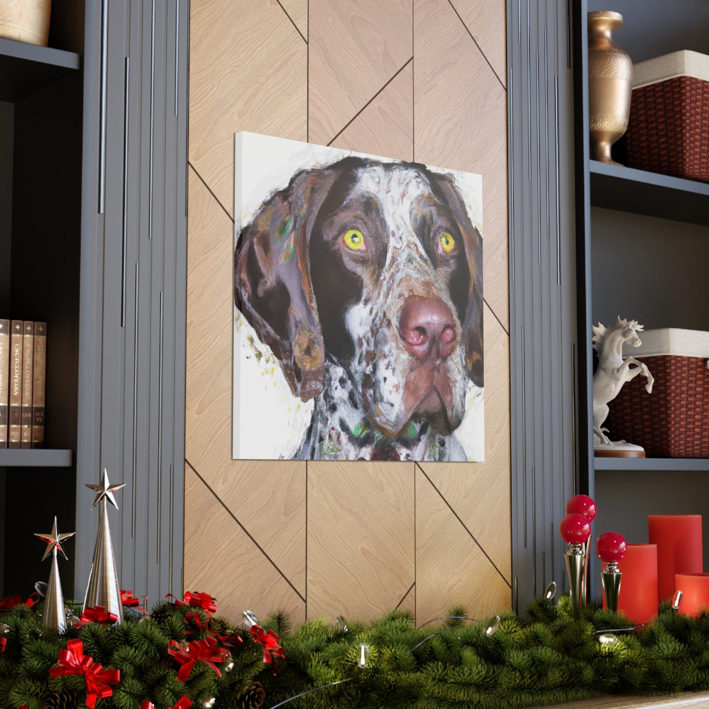 "Pointer Splendor" - Canvas