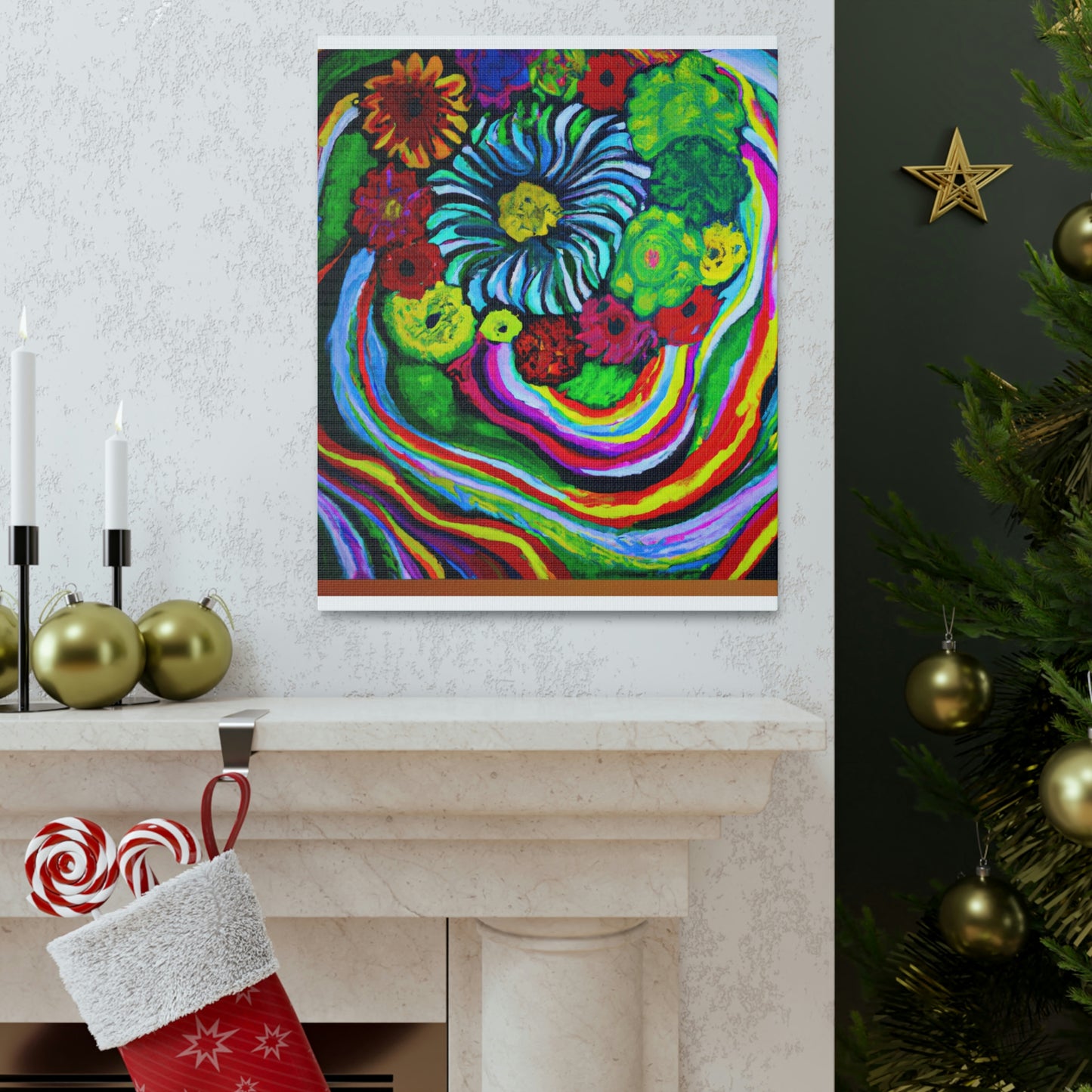 Vivid Blooms. - Canvas