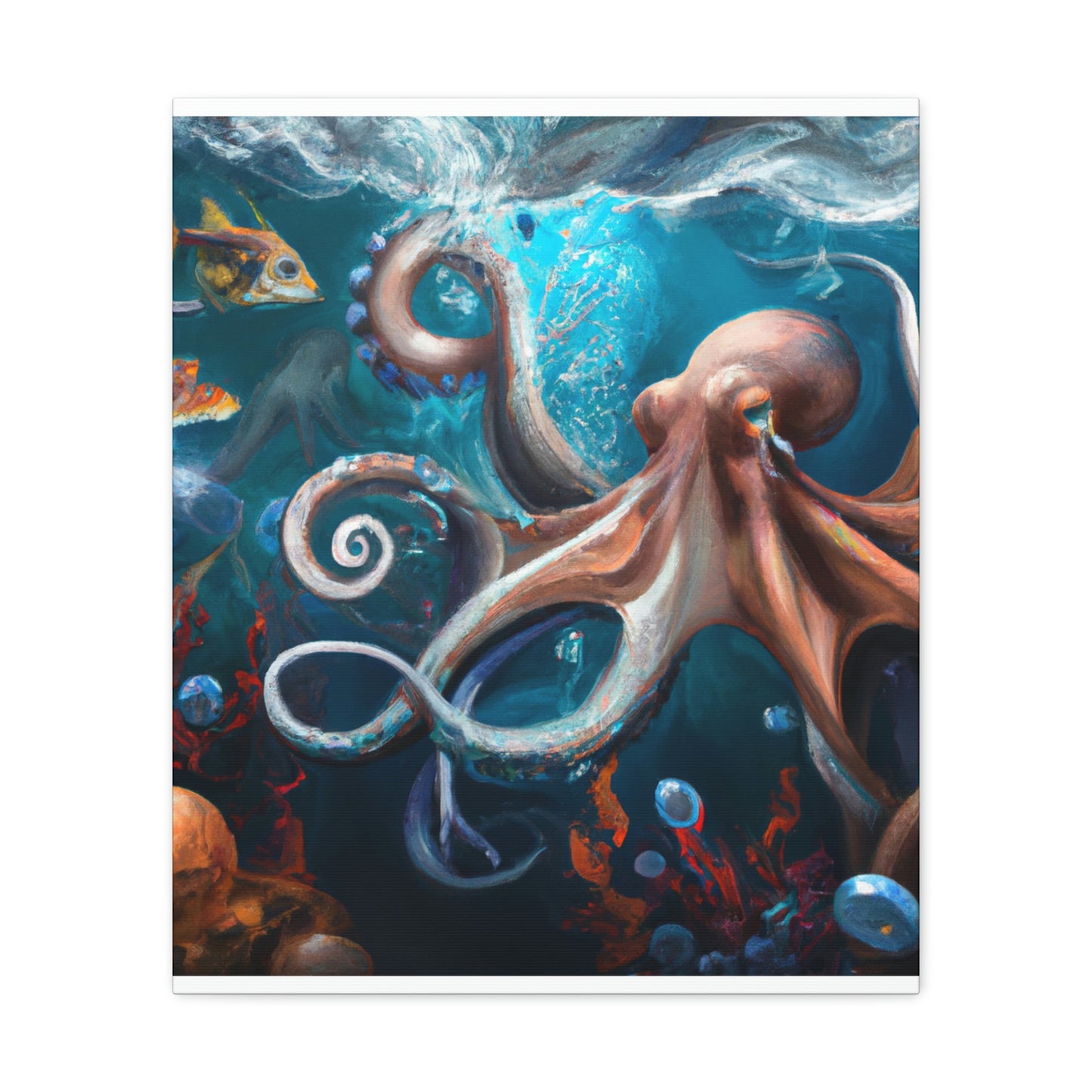 Ocean Marine Glow. - Canvas