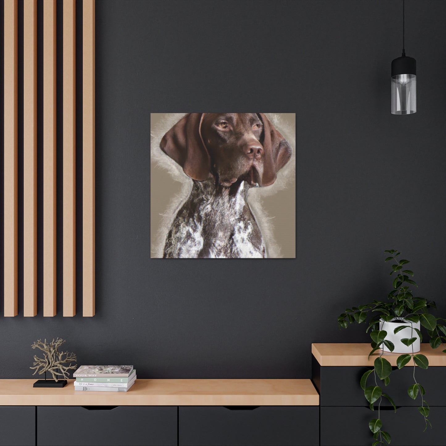 Pointer Posh. - Canvas