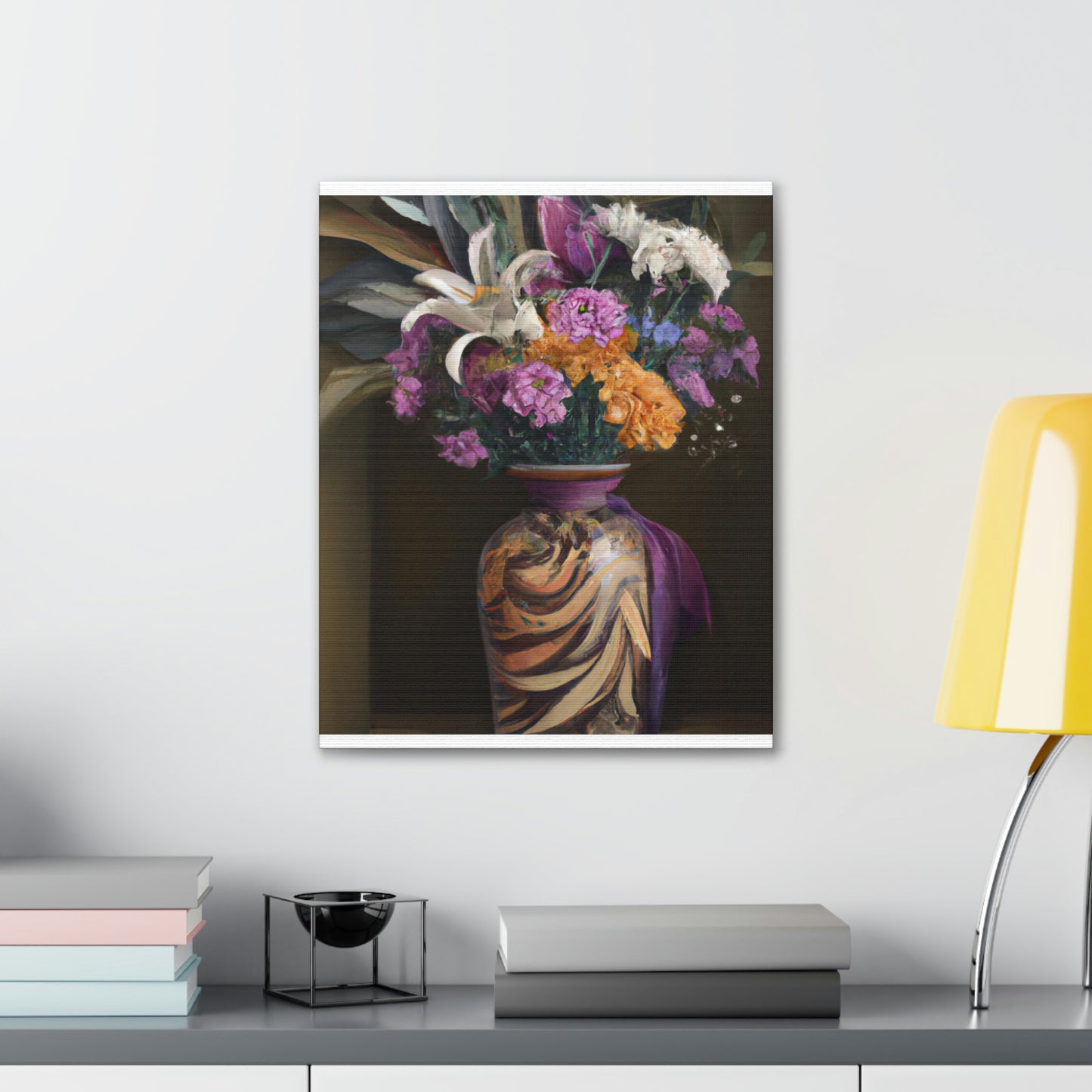 "Floral Fragility Bliss" - Canvas