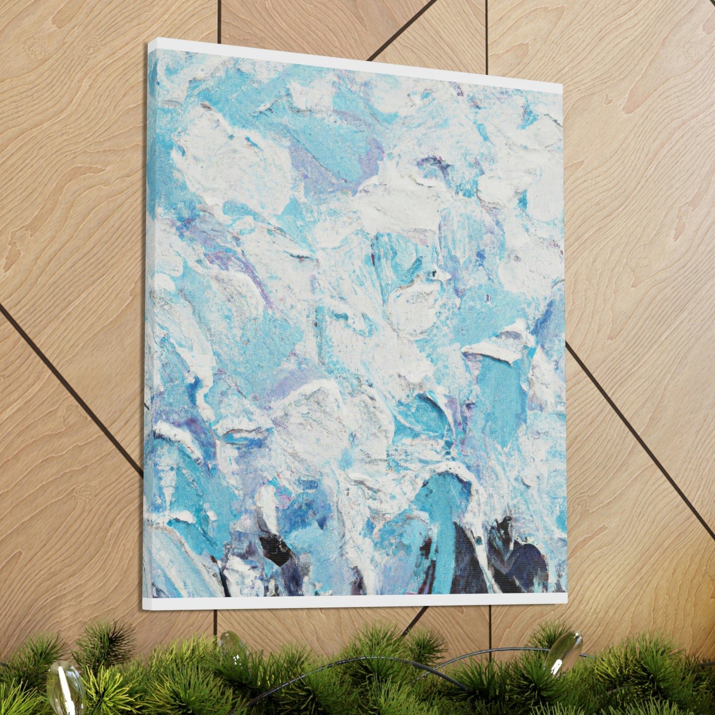 "Aqua Lace" - Canvas