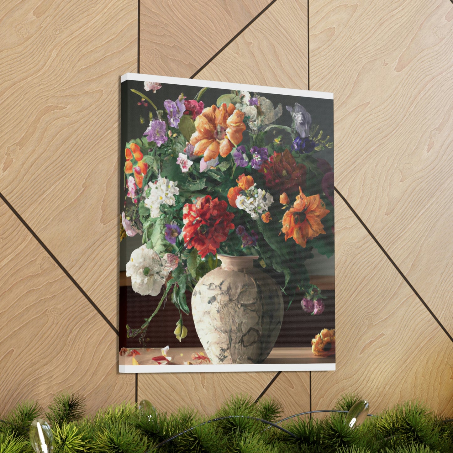 Vibrant Floral Bliss - Canvas