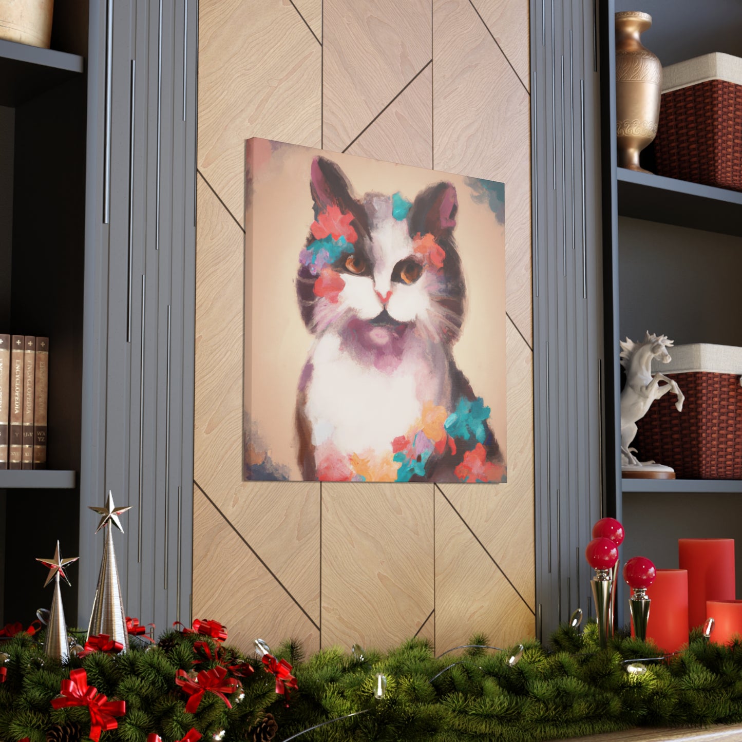 Kitty Blooms - Canvas