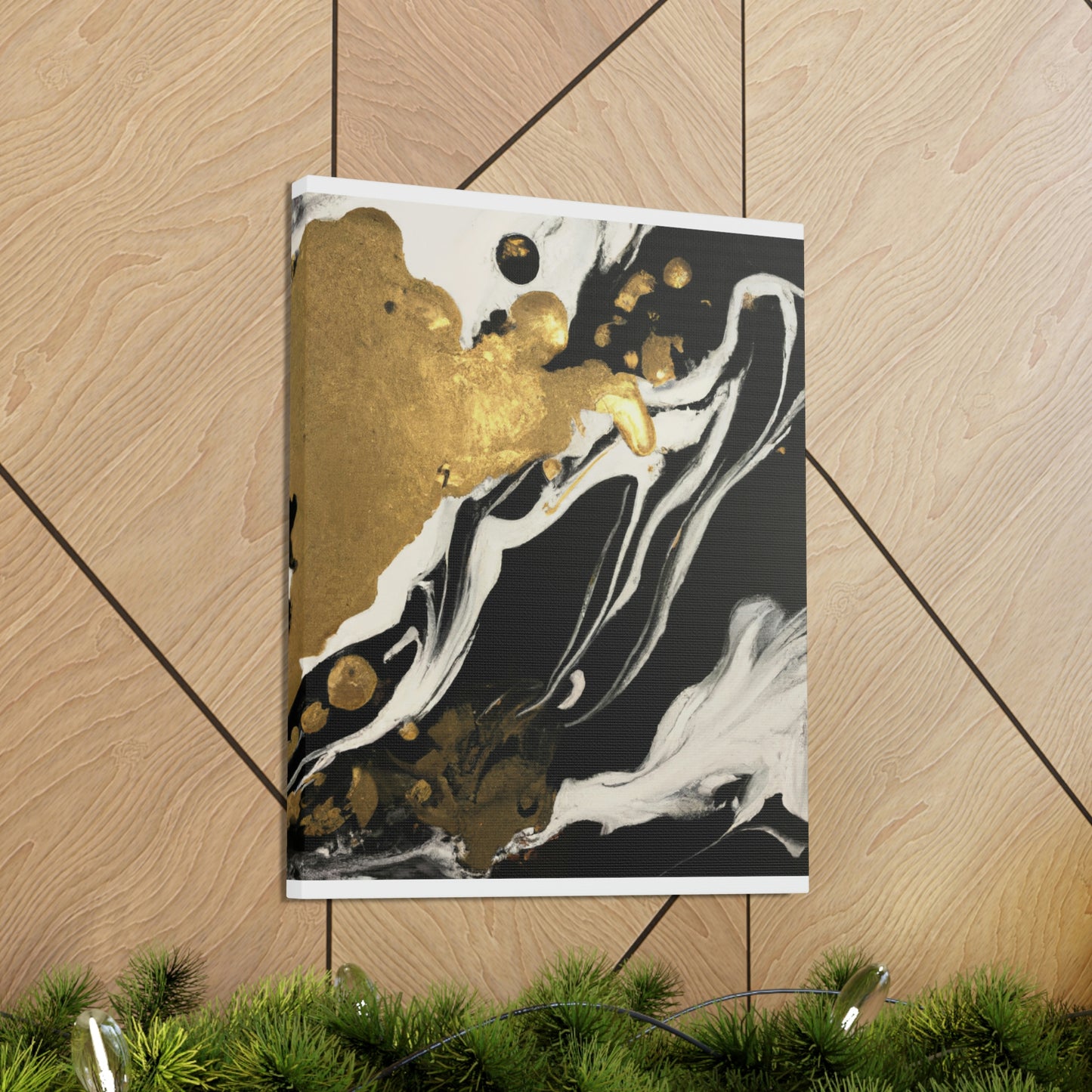 Gilded Mural Bliss - Canvas