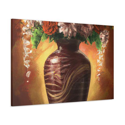 Floral Marvel Scene - Canvas