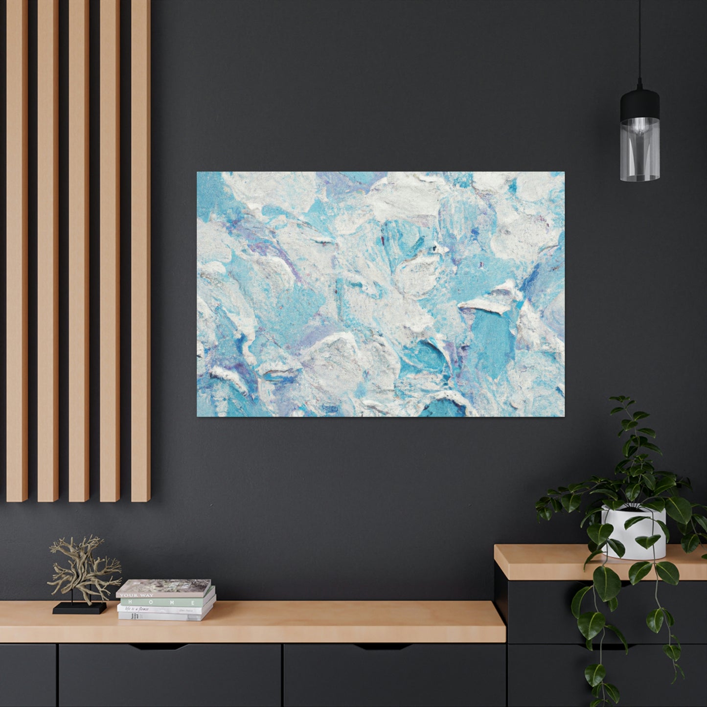 "Aqua Lace" - Canvas