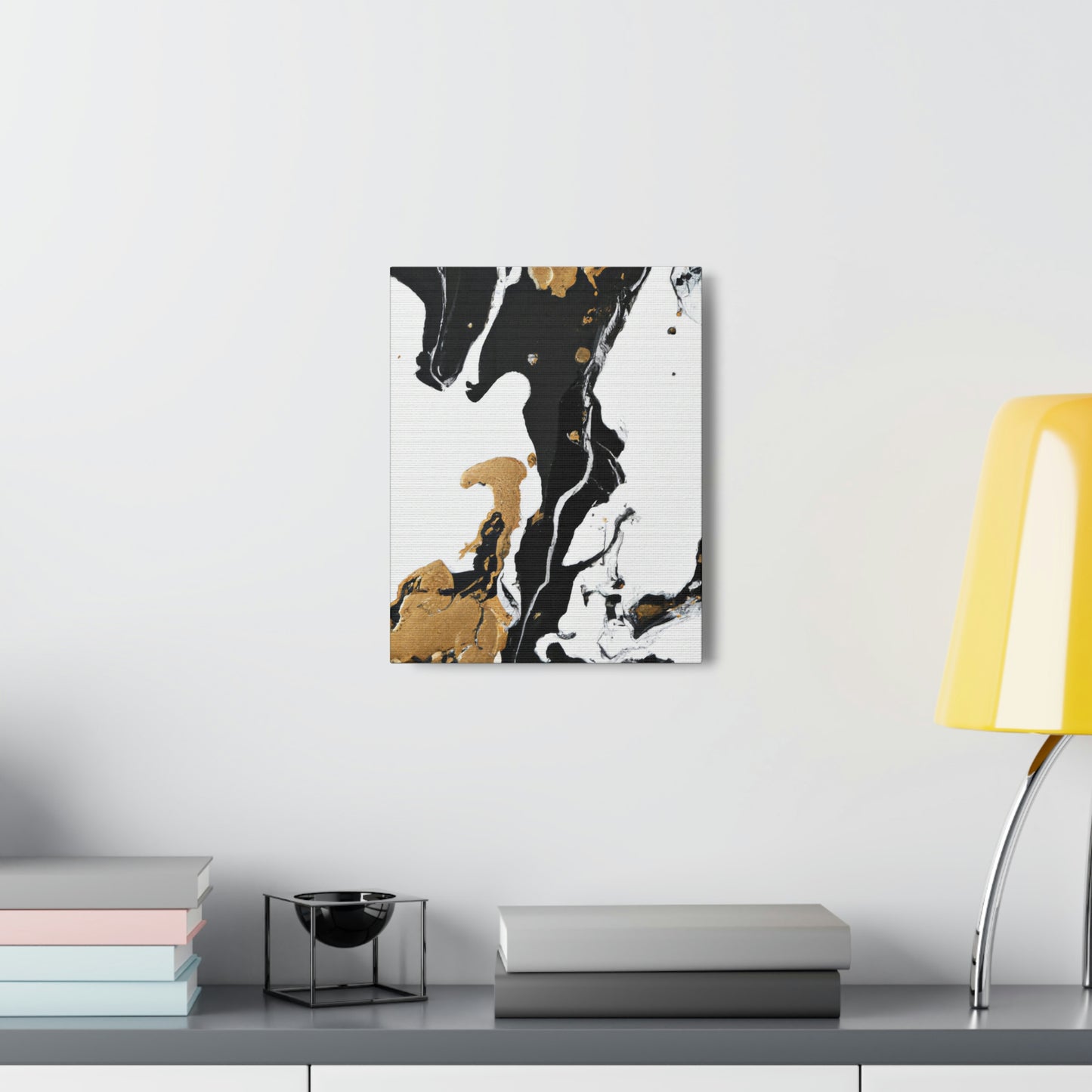 Midnight Gilded Bloom - Canvas