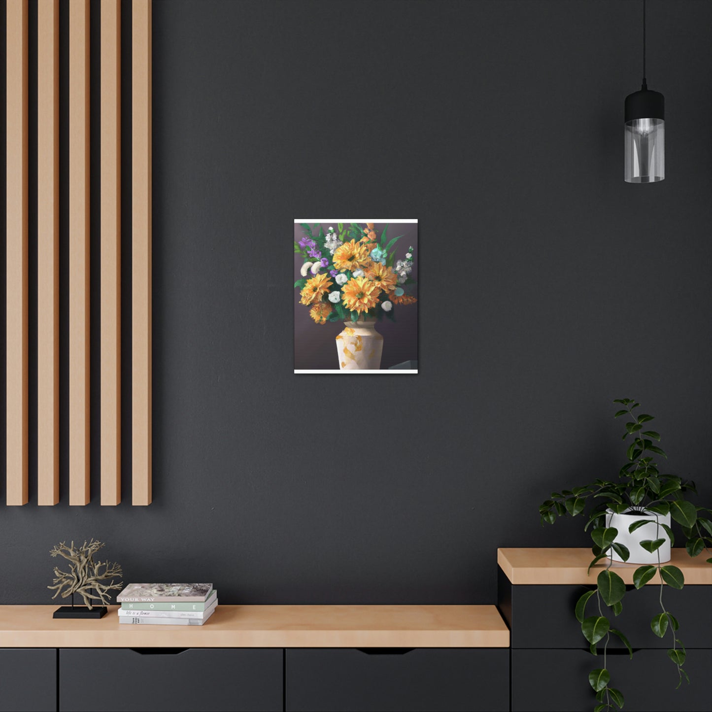 Vibrant Floral Dream - Canvas