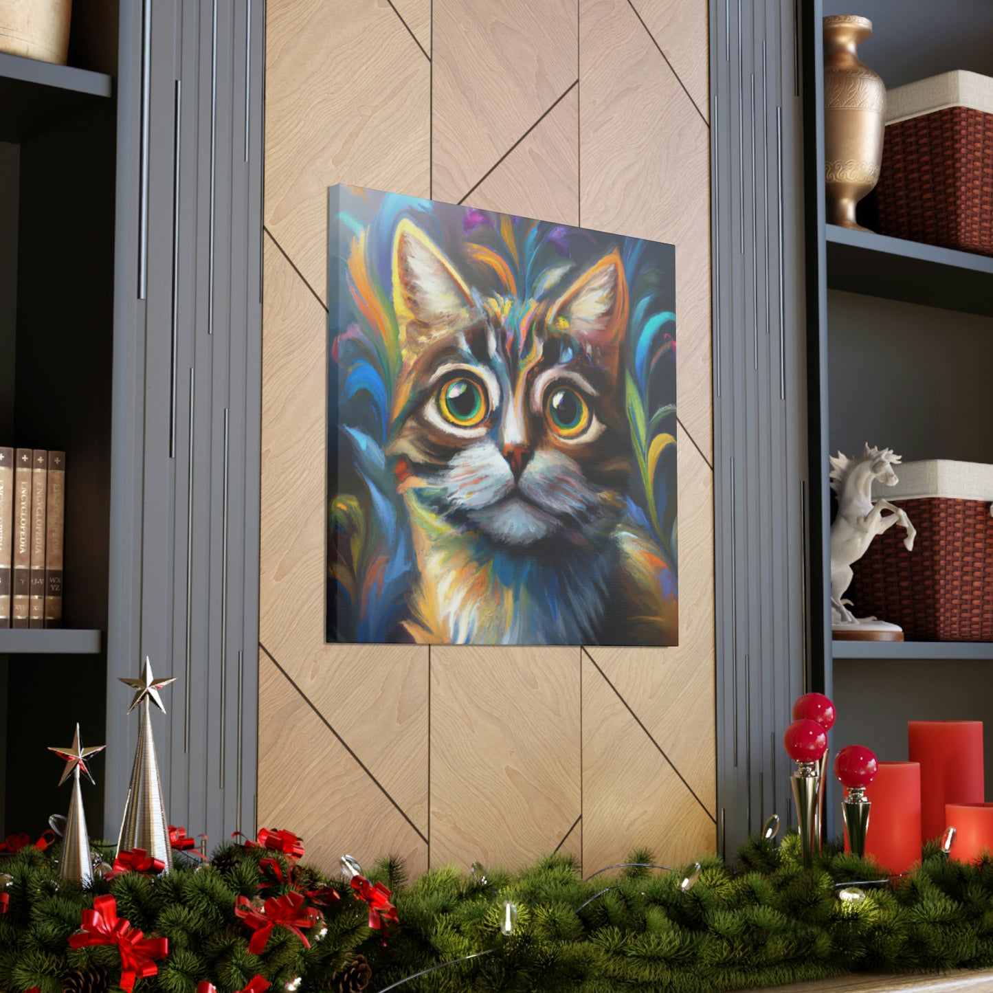 Rainbow Whiskers. - Canvas