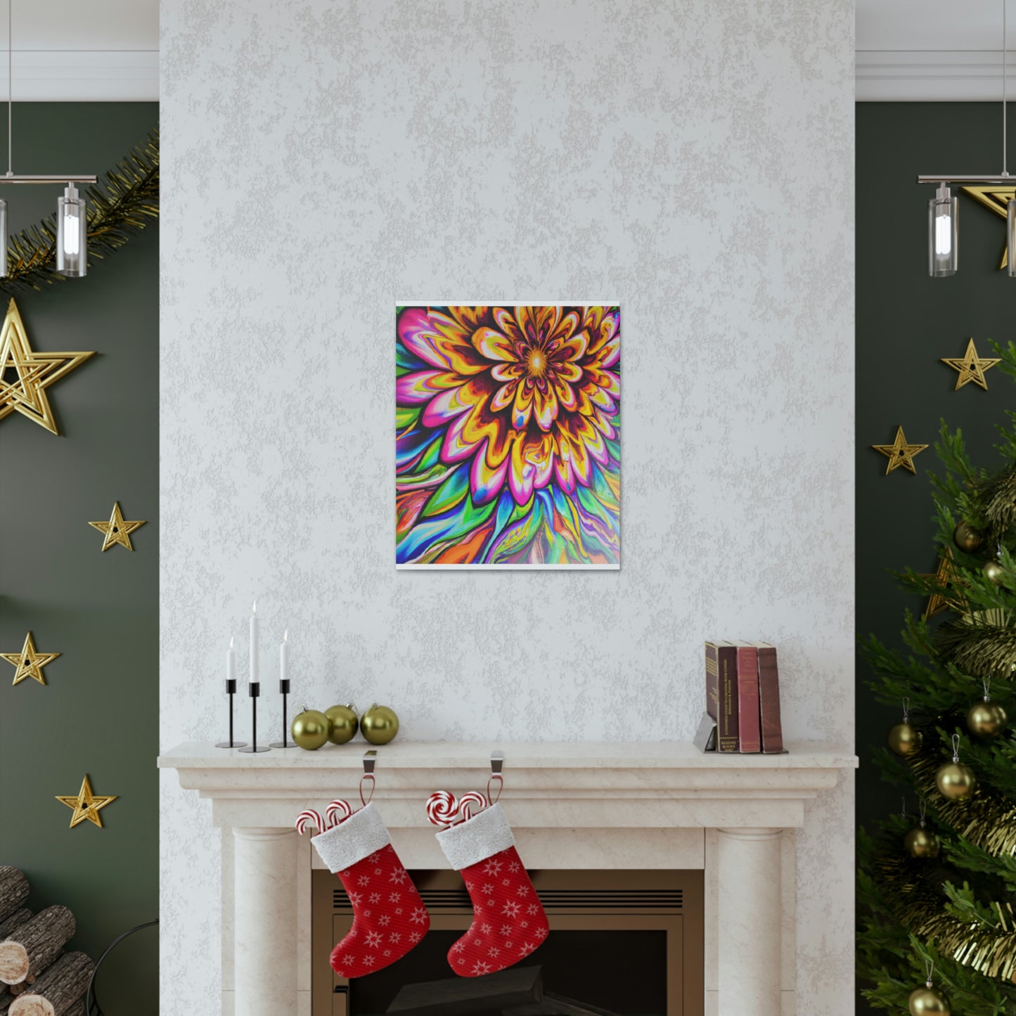 Psychedelic Bloom - Canvas