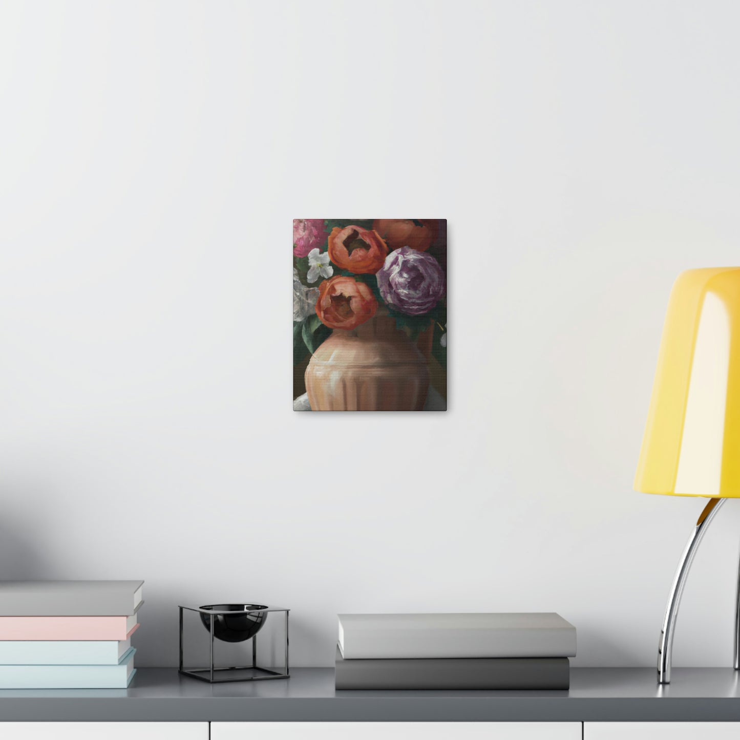 "Fading Floral Finesse" - Canvas