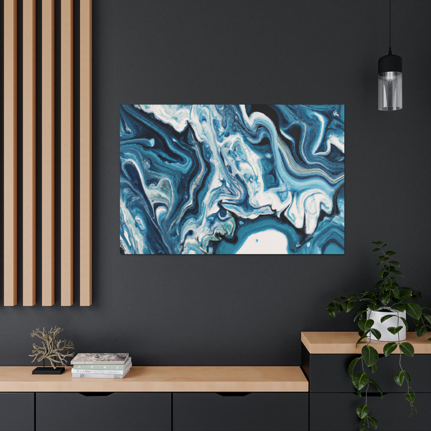 "Blue Harmony". - Canvas