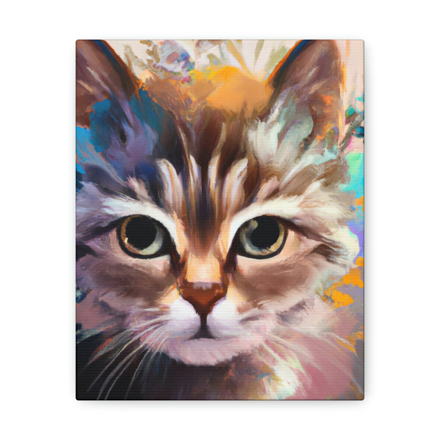 Feline Floral. - Canvas