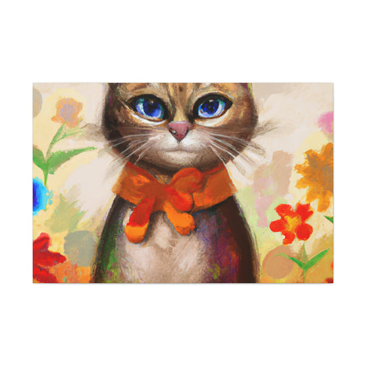 Feline Flora - Canvas