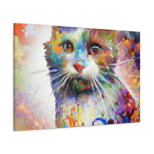 Bloomy Feline! - Canvas