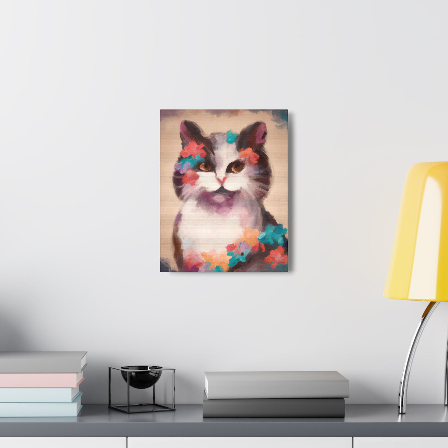Kitty Blooms - Canvas