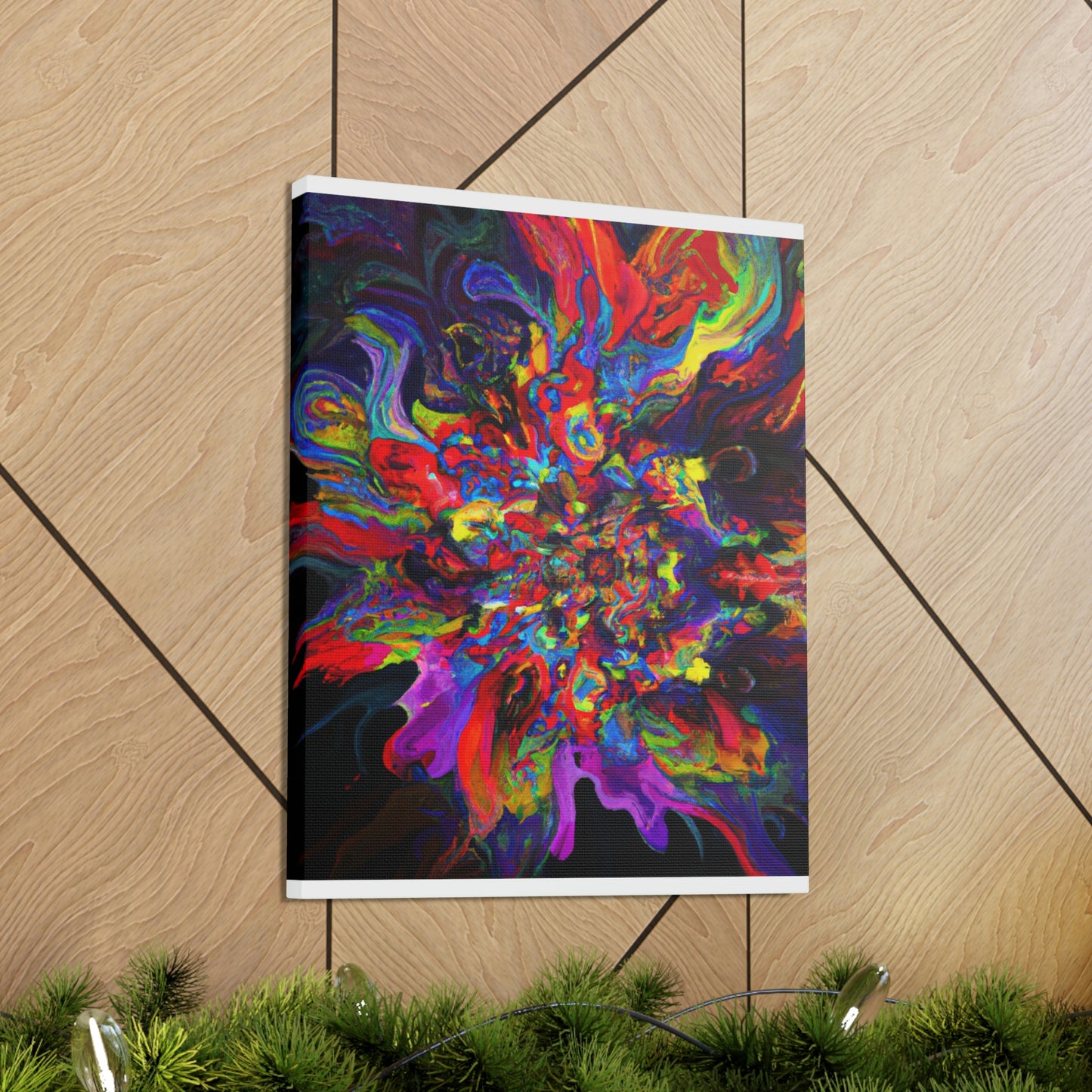 "Trippy Blooms" - Canvas