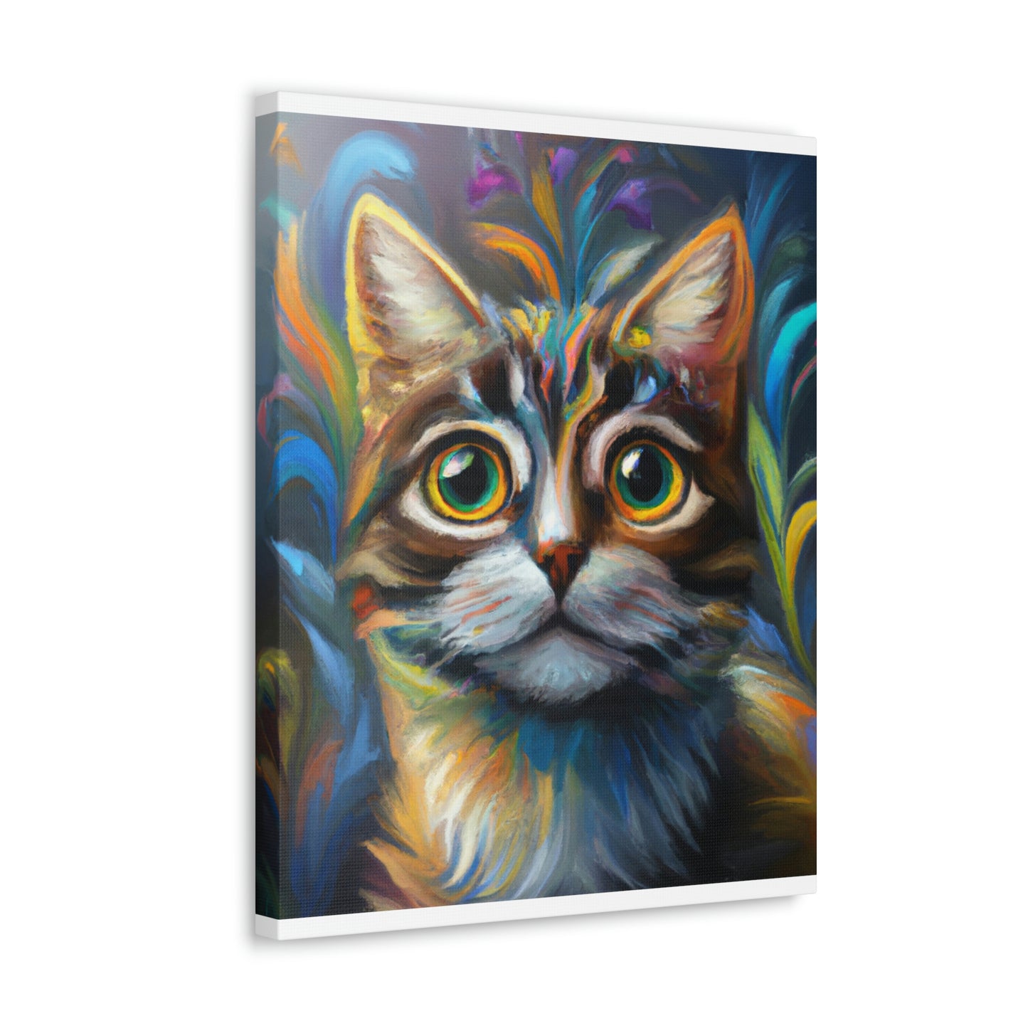 Rainbow Whiskers. - Canvas