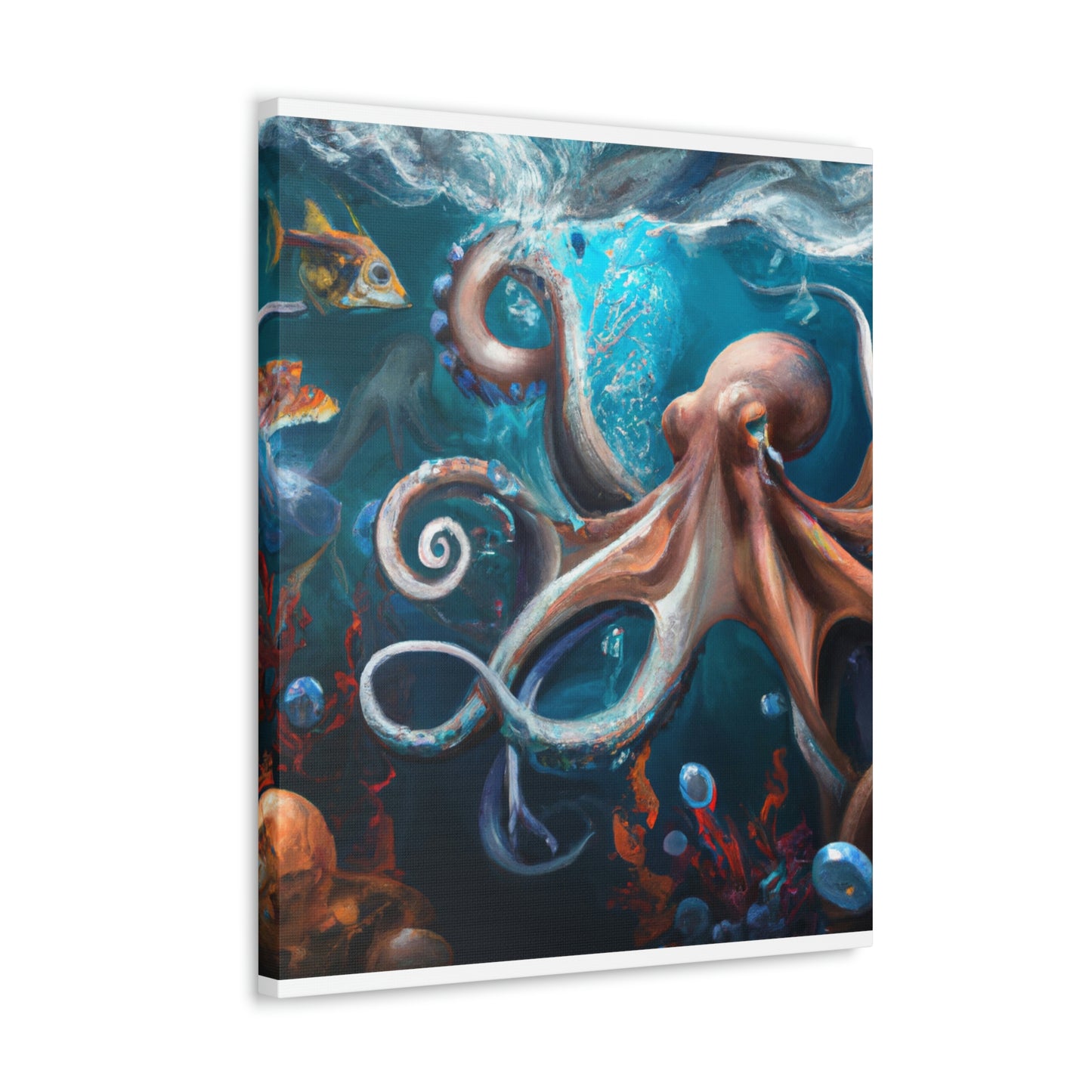 Ocean Marine Glow. - Canvas