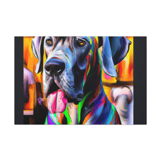 Colorful Canine Joy - Canvas