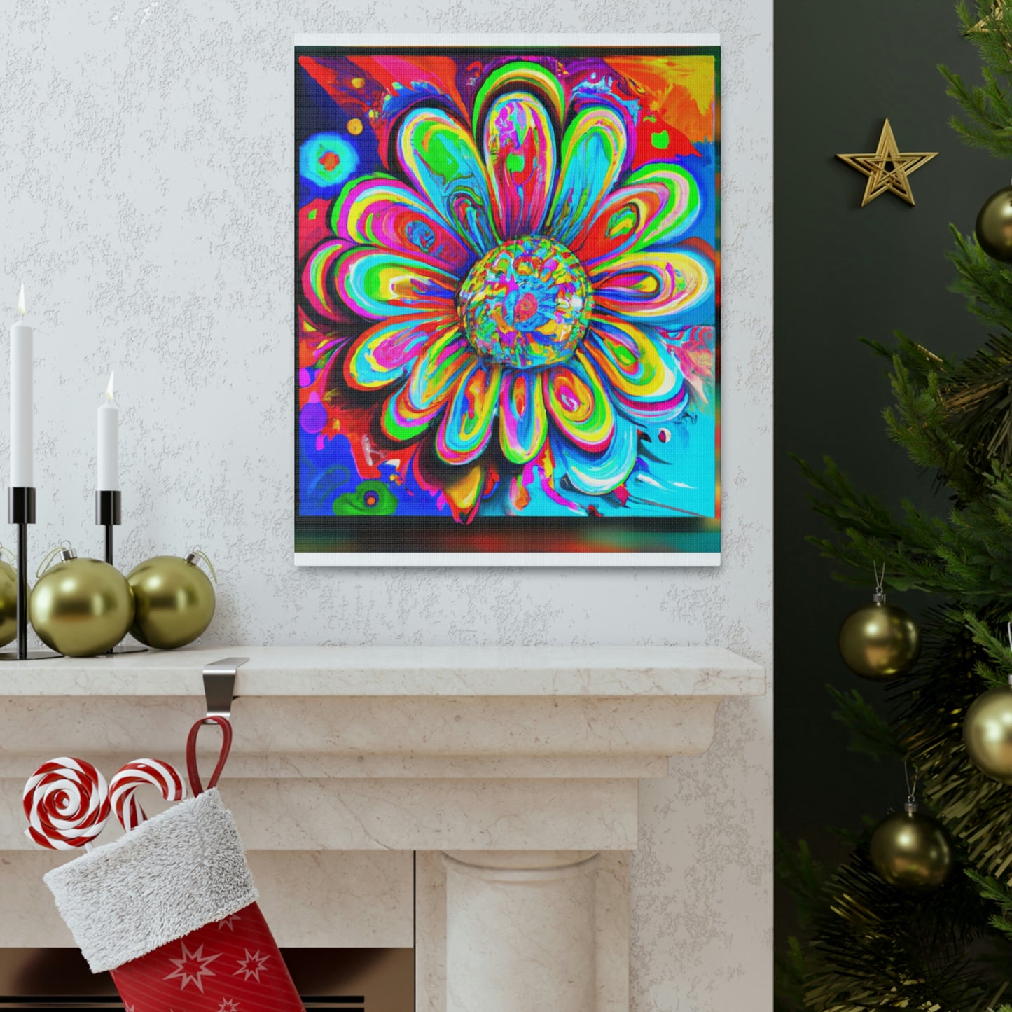 Vivid Bloom. - Canvas