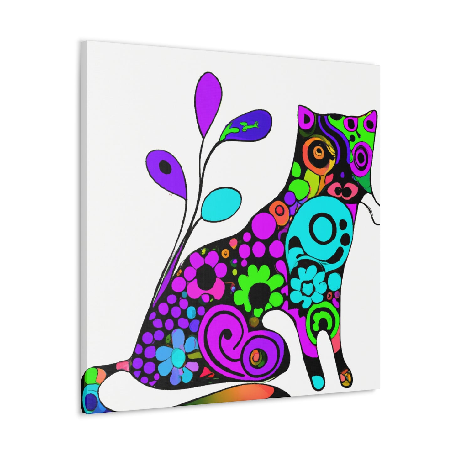 Flora Feline - Canvas