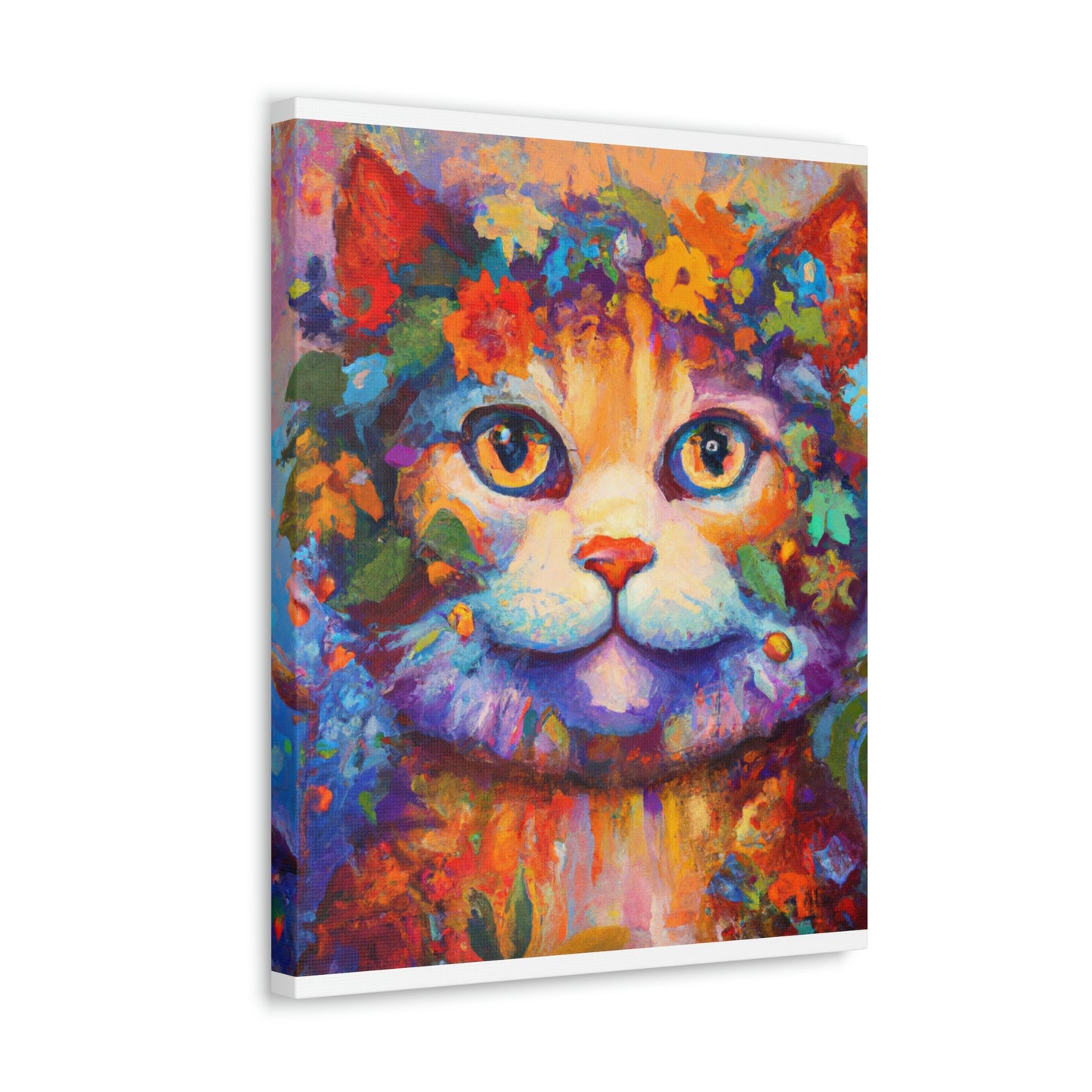 Feline Floral - Canvas