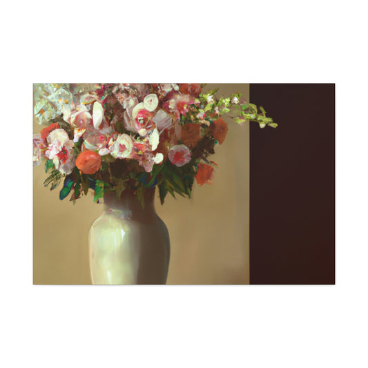 "Beautiful Floral Vase" - Canvas