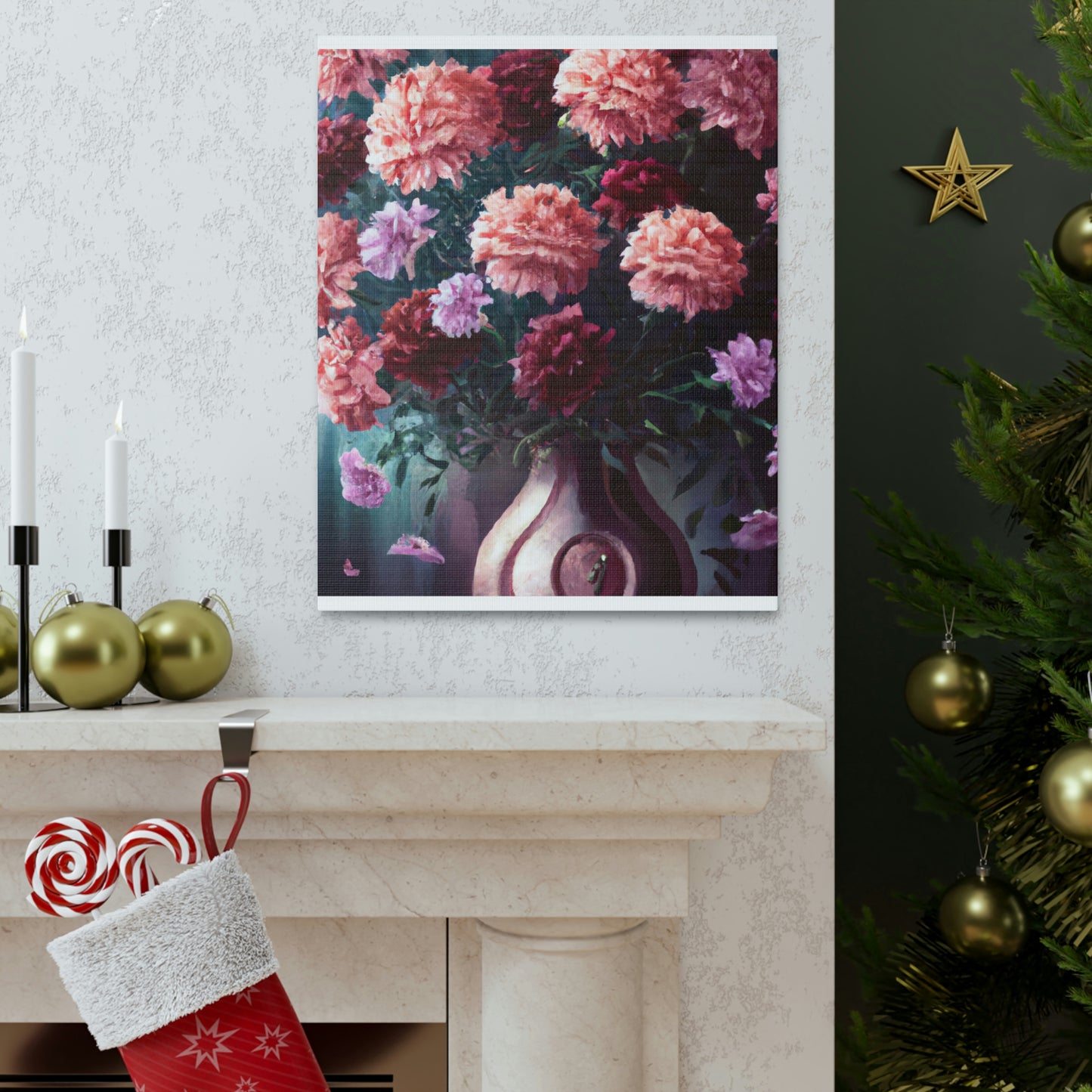 "Flower Vase Bliss." - Canvas
