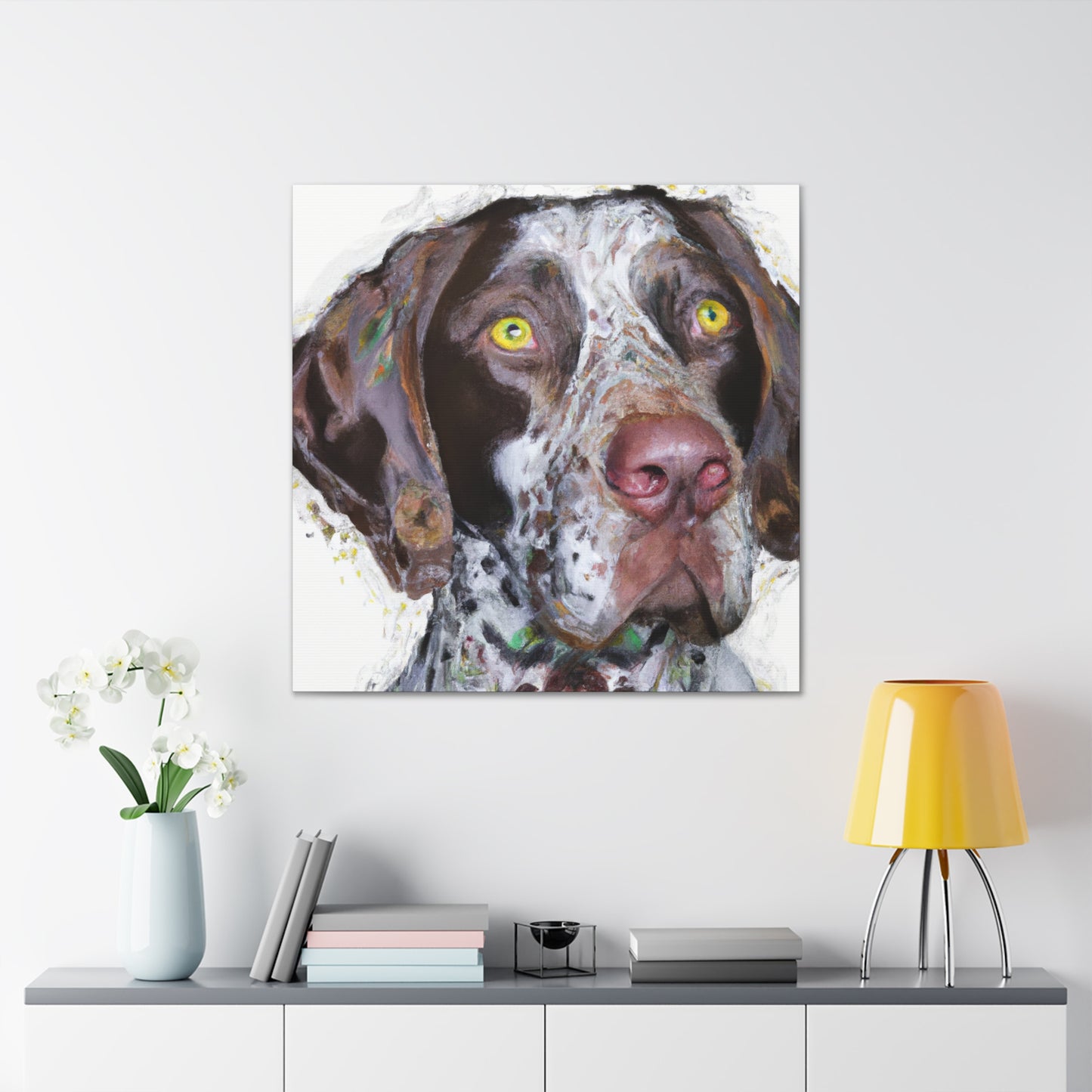 "Pointer Splendor" - Canvas