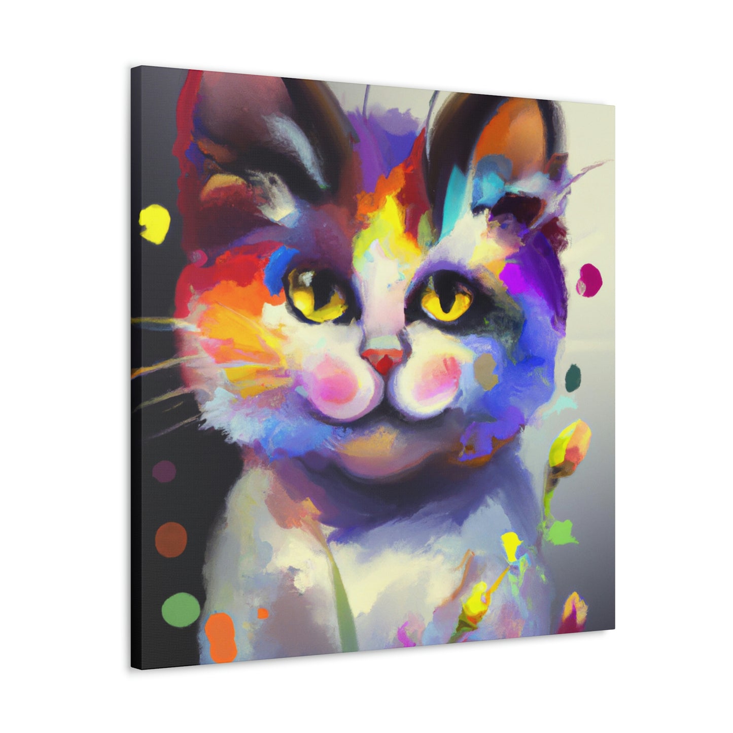 "Fur Florals" - Canvas