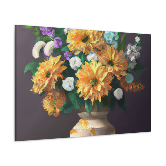 Vibrant Floral Dream - Canvas