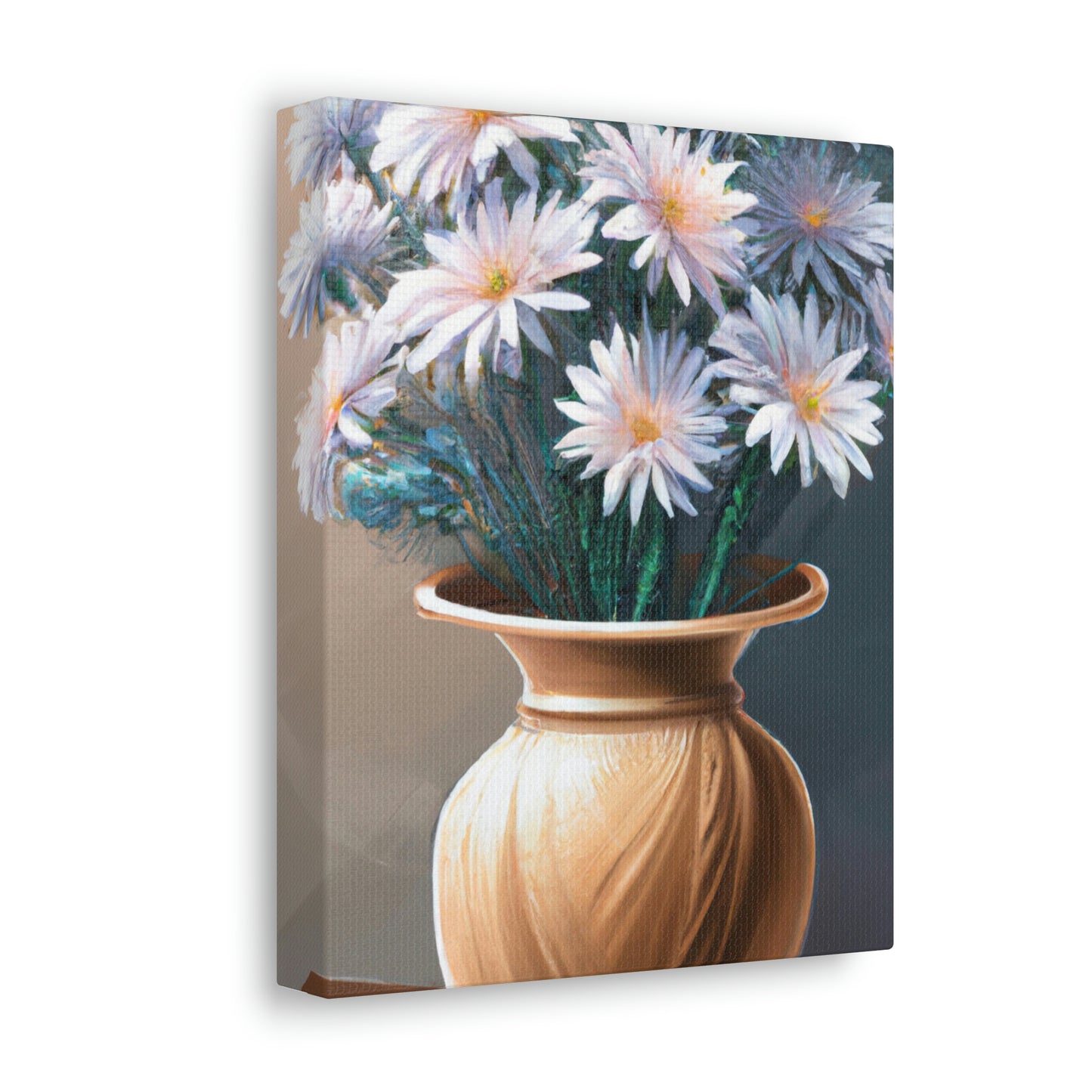"Flower Vase Delight." - Canvas