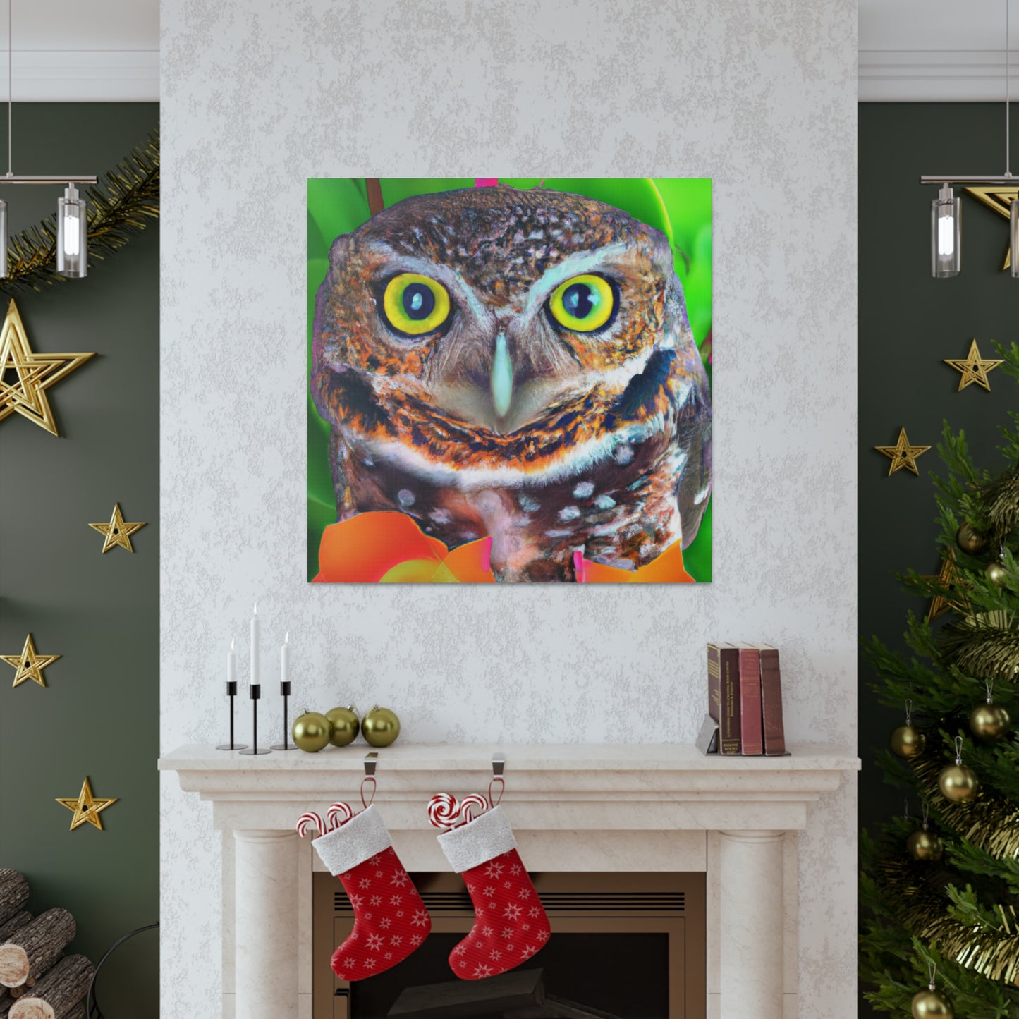 Owl Splendor. - Canvas