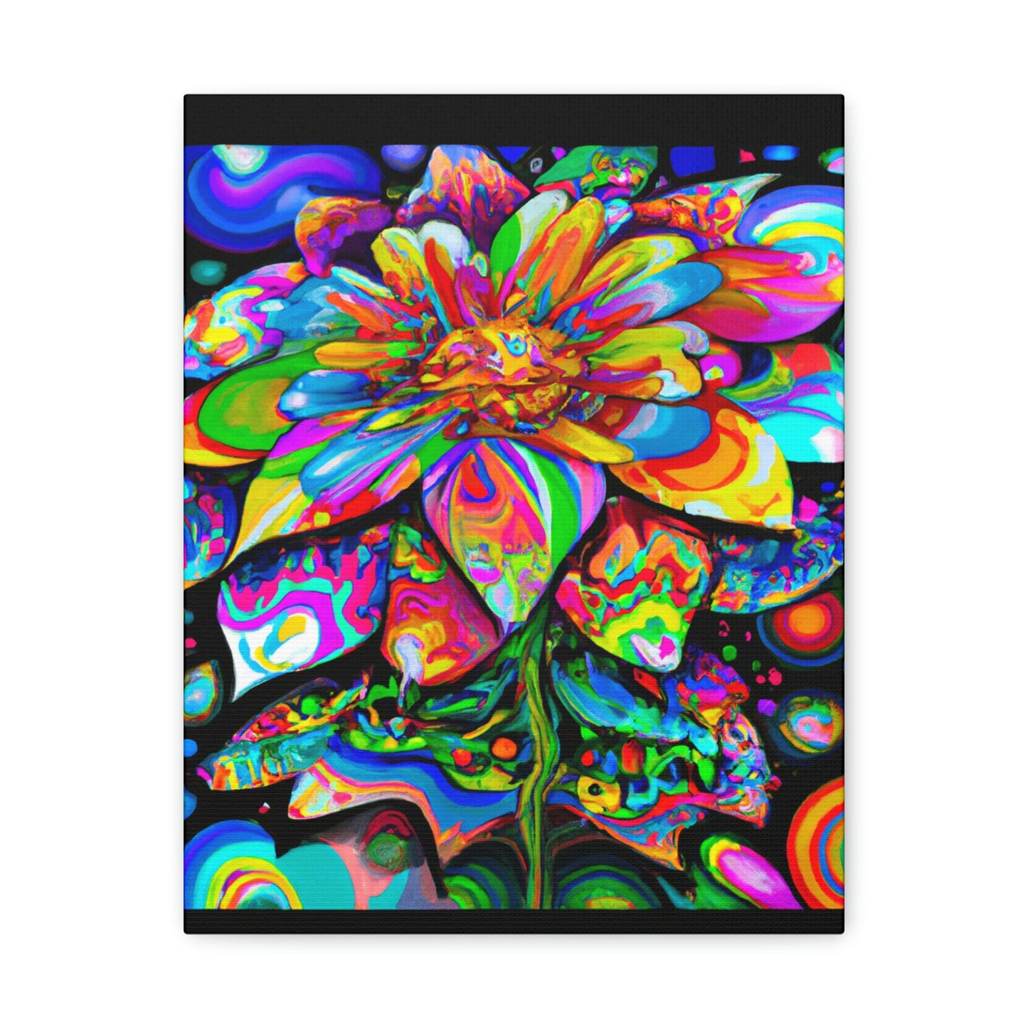 Colorful Joyful Bloom - Canvas