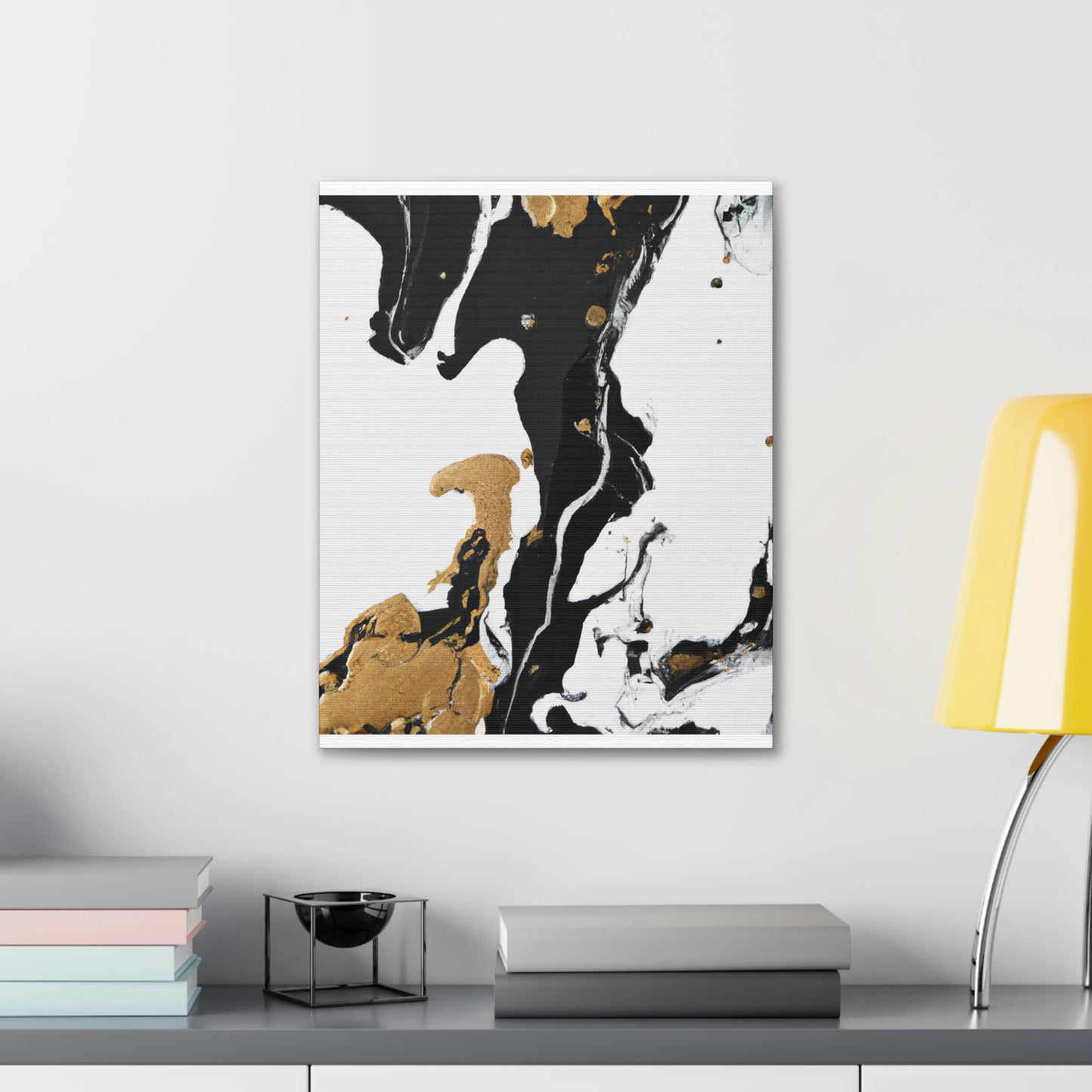 Midnight Gilded Bloom - Canvas
