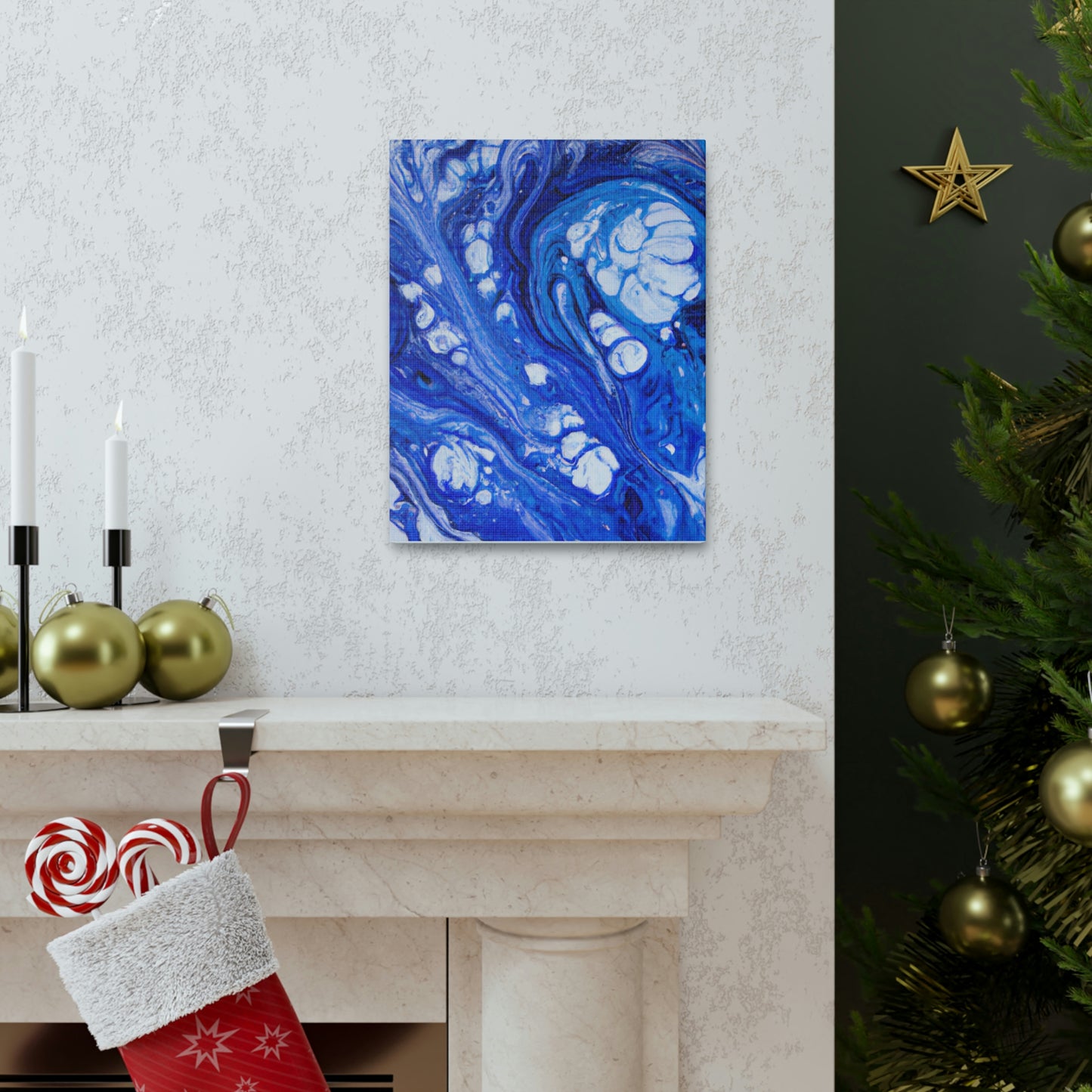 Blue Oasis. - Canvas